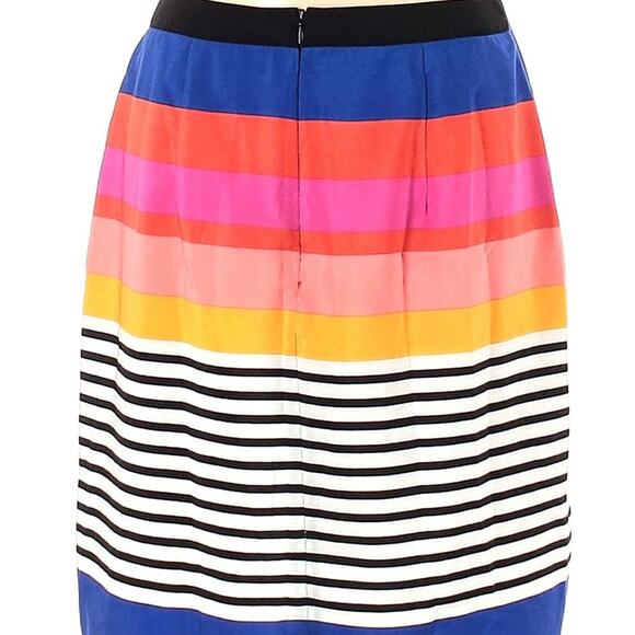 ASOS Women's Multicolor Striped High-Low Skirt - Size 10 - Picture 3 of 7